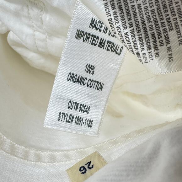 Citizens of Humanity Off-White McKenzie Curved Straight‎ Jeans Size 26 - Picture 11 of 12